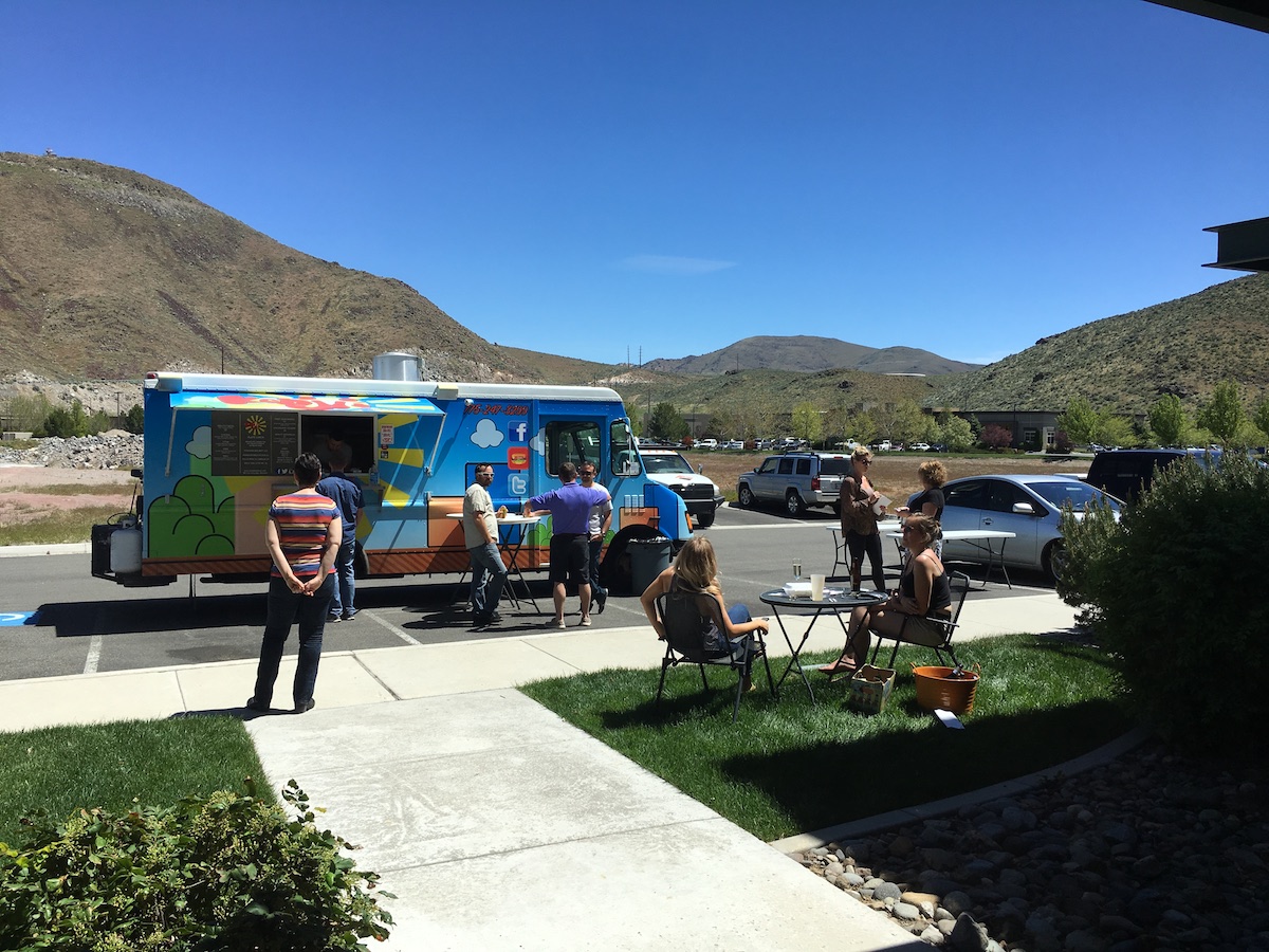 food truck that visited a Rehearsal company event